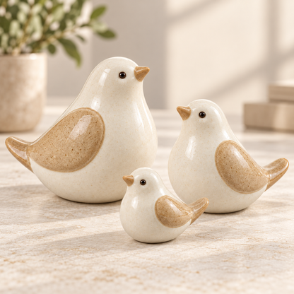 🐦 Home Decor | Ceramic Birds | Shelf Gift | Cozy Elegance