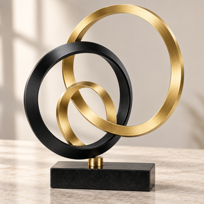 🏡 Home Decor | Metal Ring | Tabletop Gift | Abstract Elegance