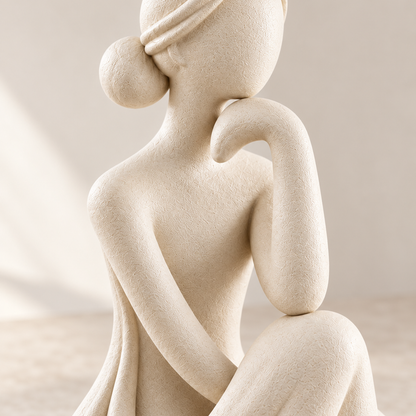 🎁 Housewarming Gift | Ceramic Shelf Decor | Feminine Nordic Sculpture