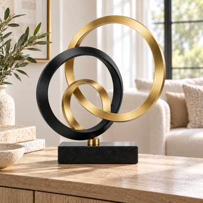 🏡 Home Decor | Metal Ring | Tabletop Gift | Abstract Elegance
