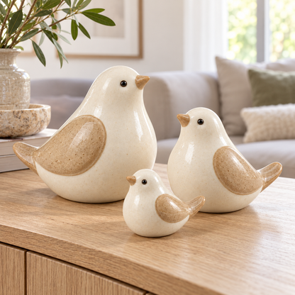🐦 Home Decor | Ceramic Birds | Shelf Gift | Cozy Elegance