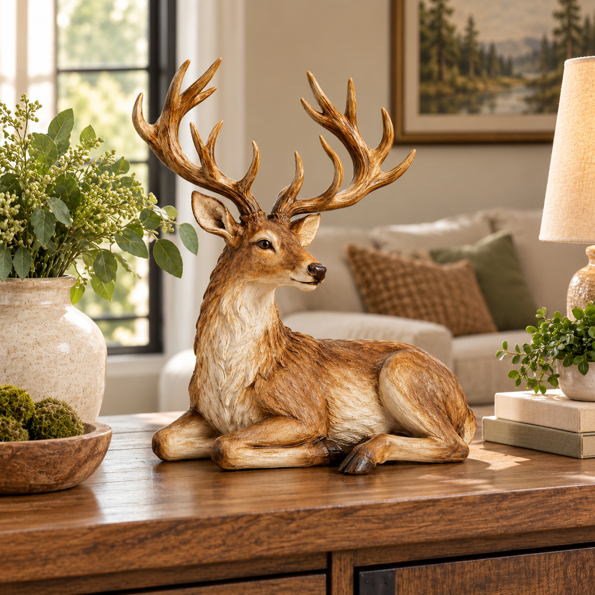 🦌 Home Decor | Resin | Mantel | For Women | Woodland Charm