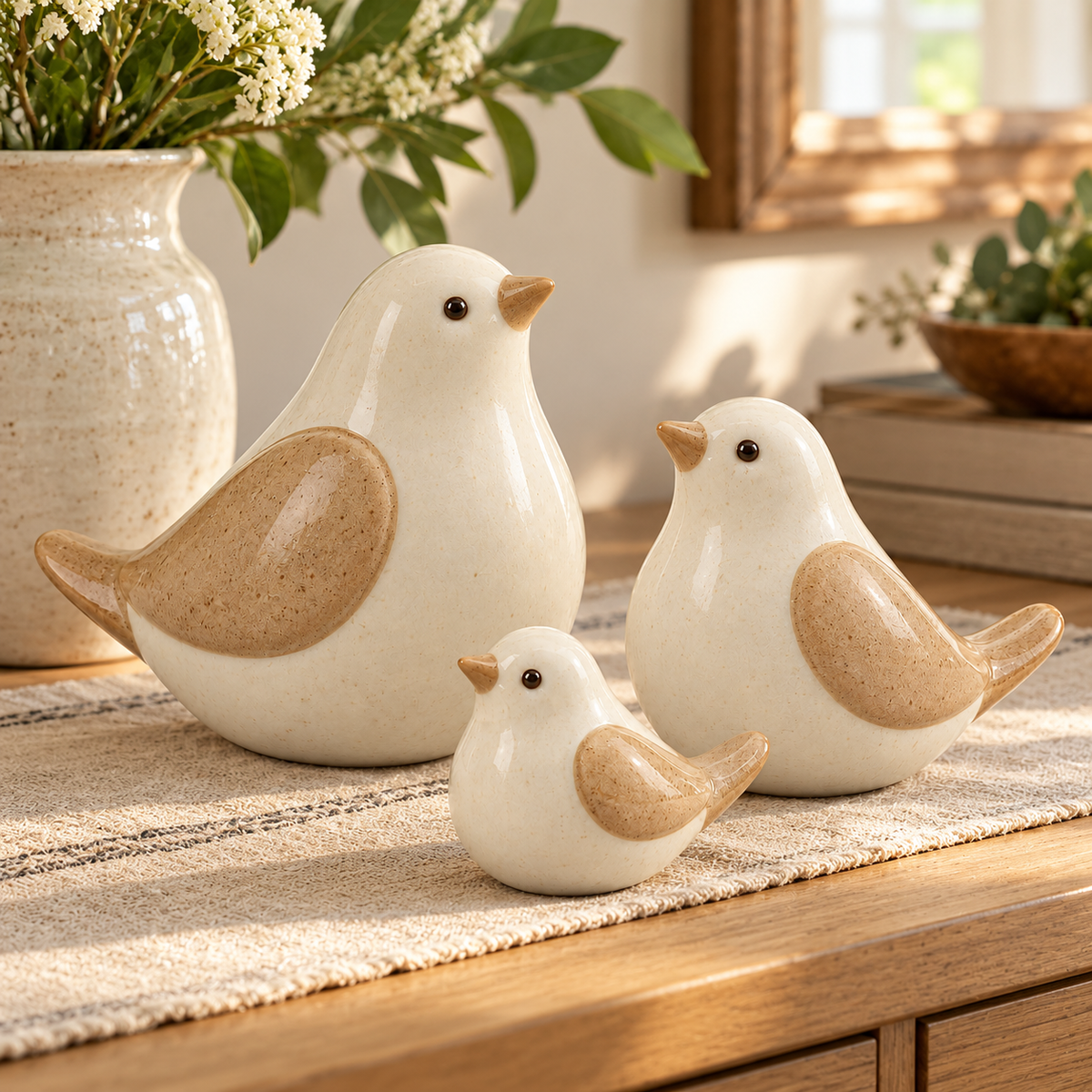 🐦 Home Decor | Ceramic Birds | Shelf Gift | Cozy Elegance