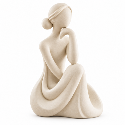 🎁 Housewarming Gift | Ceramic Shelf Decor | Feminine Nordic Sculpture