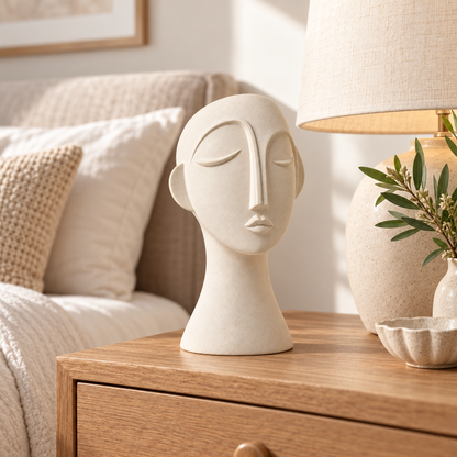 🎁 Giftable | Ceramic Shelf Decor For Her | Sculptural Face