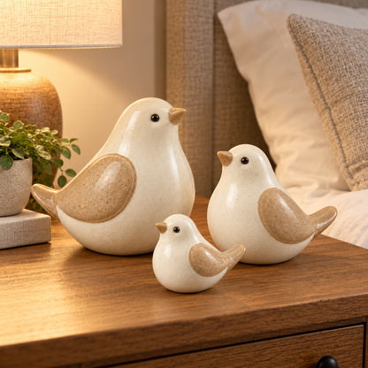 🐦 Home Decor | Ceramic Birds | Shelf Gift | Cozy Elegance