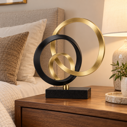 🏡 Home Decor | Metal Ring | Tabletop Gift | Abstract Elegance