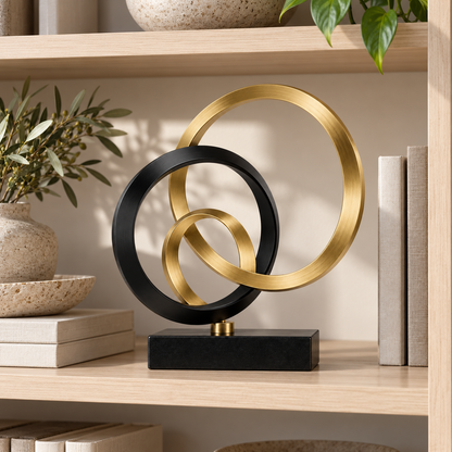 🏡 Home Decor | Metal Ring | Tabletop Gift | Abstract Elegance