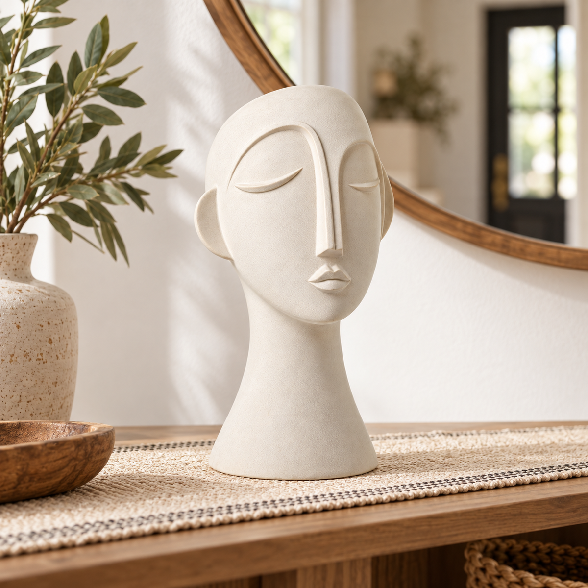 🎁 Giftable | Ceramic Shelf Decor For Her | Sculptural Face