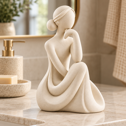 🎁 Housewarming Gift | Ceramic Shelf Decor | Feminine Nordic Sculpture