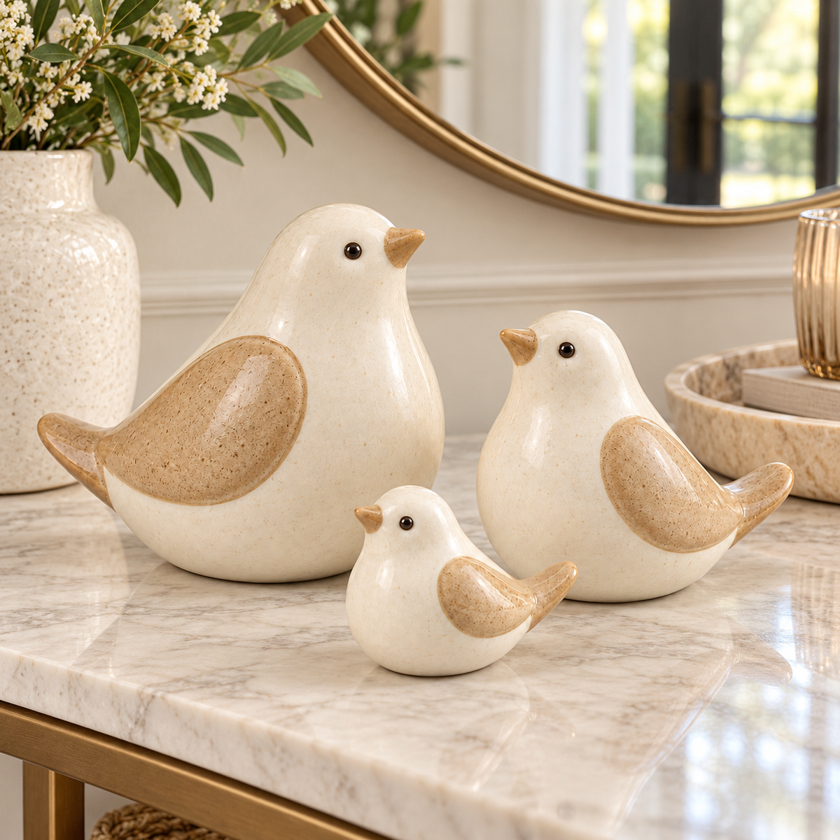 🐦 Home Decor | Ceramic Birds | Shelf Gift | Cozy Elegance