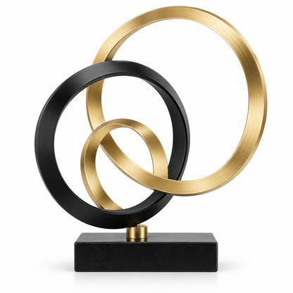 🏡 Home Decor | Metal Ring | Tabletop Gift | Abstract Elegance